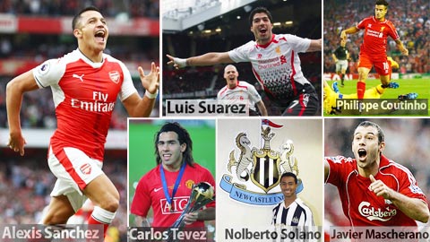 Top 10 cầu thủ Nam Mỹ hay nhất  lịch sử Ngoại hạng Anh