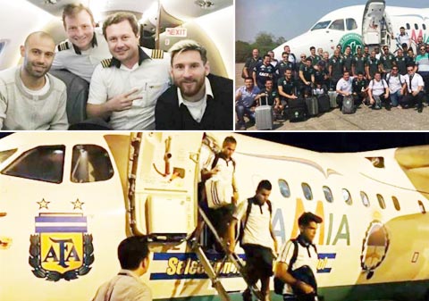 Chiếc RJ85 vừa rơi tại Colombia từng chở Messi và ĐT Argentina hôm 11/11/2016