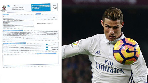 Ronaldo công bố tài sản, chứng minh không trốn thuế