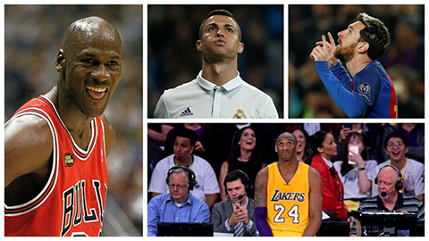 20 nhân vật thể thao giàu nhất tính từ năm 1990: Jordan số một, Ronaldo vượt Messi