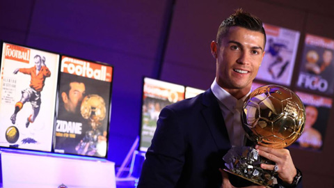 Với 4 Quả bóng Vàng, Ronaldo là cầu thủ vĩ đại nhất lịch sử châu Âu