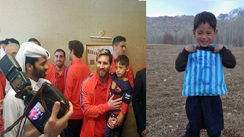 “Cậu bé mặc áo túi ny lông” được gặp thần tượng Messi