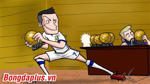Ronaldo cướp bóng vàng từ tay Messi