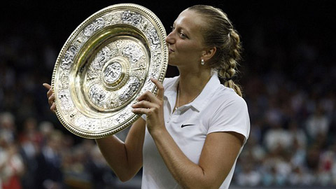 Kvitova từng 2 lần đăng quang tại Wimbledon