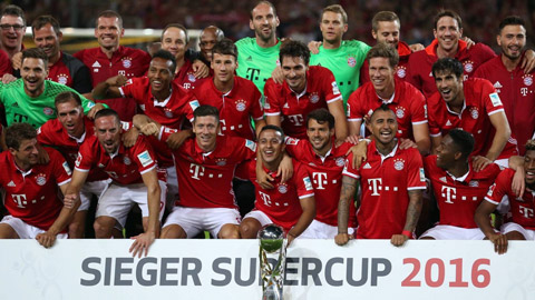 Bayern thâu tóm mọi danh hiệu ở giải quốc nội trong năm 2016