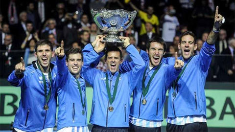 Potro cùng đồng đội xuất sắc giành chức vô địch Davis Cup lần đầu tiên trong lịch sử