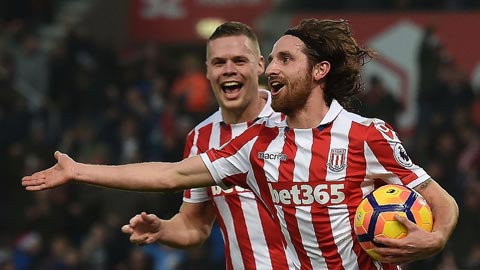 Joe Allen thể hiện được những phẩm chất tốt nhất trong màu áo Stoke
