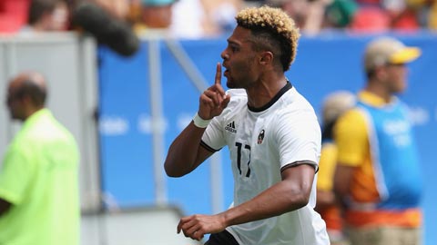 Serge Gnabry cũng để lại rất nhiều ấn tượng tại Olympic Rio