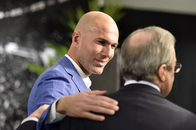 Ngày 4/1/2016, Zidane được bổ nhiệm vào vị trí HLV Real thay cho Rafa Benitez