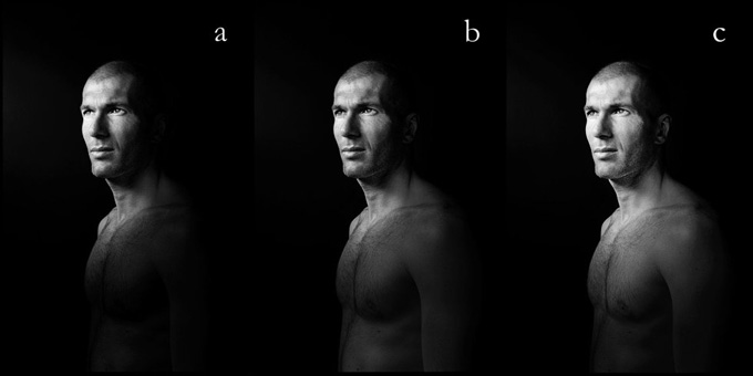 Bức ảnh lột tả chân dung Zidane của nhiếp ảnh gia Clint Eastwood, đó là sự hướng nội, điềm tĩnh và có chút e dè