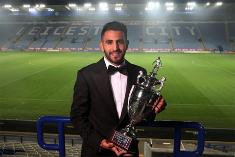 Trước đó Mahrez cũng nhận giải cầu thủ hay nhất Leicester 2015/16