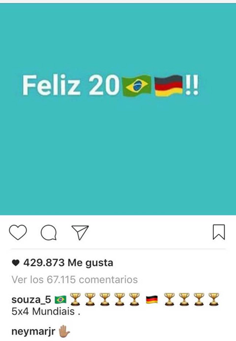 Neymar đáp trả Kroos trên Instagram