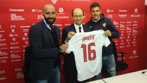Sevilla mượn thành công Jovetic từ Inter