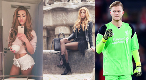 Loris Karius may mắn chiếm được trái tim người đẹp mạng xã hội
