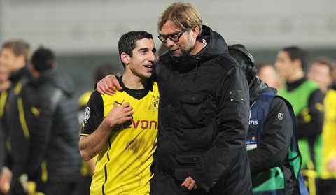 Mkhitaryan và Klopp thời còn ở Dortmund