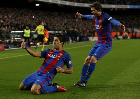 Luis Suarez ghi tới 6 bàn chỉ trong 5 vòng đấu gần nhất ở La Liga