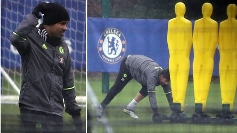 Tin giờ chót 16/1: Costa phải tập một mình ở Chelsea