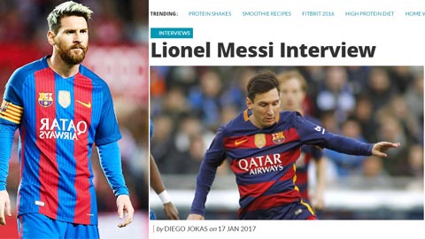 Messi bị báo chí Anh “nhét chữ vào mồm”