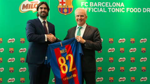 Barca ký hợp đồng 4 năm với MILO