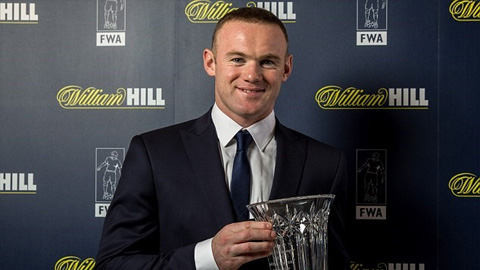 Rooney giành giải cống hiến của hội nhà báo Anh