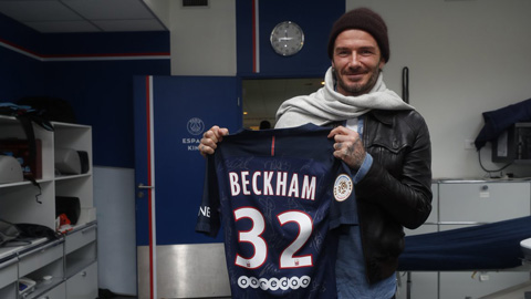 Beckham rạng rỡ trong ngày trở lại PSG