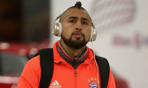 Vidal sẽ chia tay Bayern vào cuối mùa 2016/17?