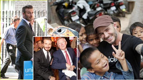 David Beckham làm từ thiện cốt để được gọi là “Sir” như thầy cũ Sir Alex Ferguson 