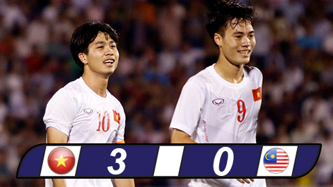 Công Phượng vừa kiến tạo vừa ghi bàn, U23 Việt Nam thắng đậm U23 Malaysia