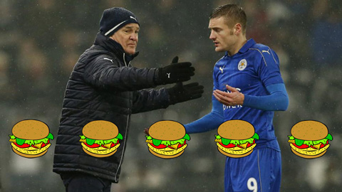 Leicester rơi tự do, Ranieri cấm học trò ăn hamburger