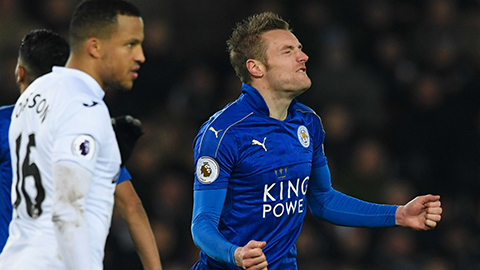 Vardy là nỗi thất vọng của Leicester ở mùa giải này