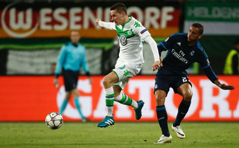 Draxler từng tỏa sáng giúp Wolfsburg hạ gục Real