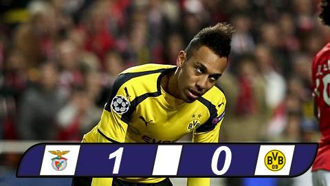 Bỏ lỡ penalty, Dortmund ôm hận trước Benfica