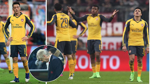 50 sắc thái thảm hại của Arsenal trước Bayern