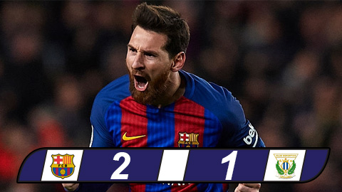 Messi lập cú đúp, Barca thắng may ở phút cuối