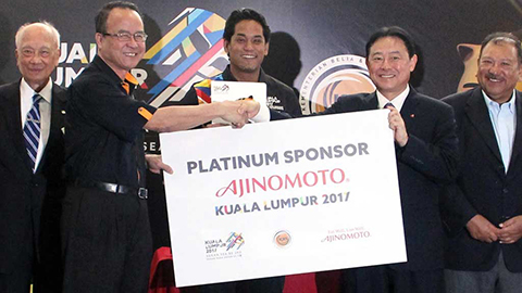 Tập đoàn Ajinomoto tài trợ chính thức cho SEA Games và ASEAN Para Games 2017 tại Malaysia
