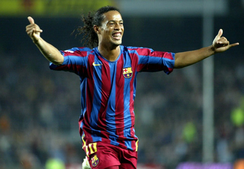 Ronaldinho có quãng thời gian đáng nhớ tại Barca