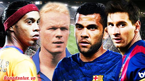 Đội hình 11 cầu thủ nước ngoài xuất sắc của Barca