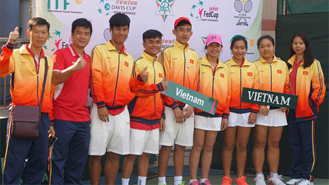 Tuyển trẻ Việt Nam dừng bước ở bán kết Junior Davis Cup và Fed Cup