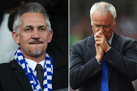 Lineker chỉ trích BLĐ và cầu thủ đội bóng cũ vì sa thải Ranieri