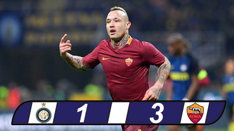 Roma đả bại Inter nhờ hai cú nã đại bác của Nainggolan