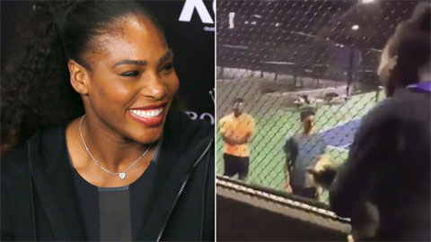 Serena Williams nổi hứng thách đố 2 người đàn ông lạ