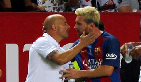 Messi "chọn" Sampaoli kế vị Enrique