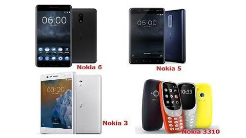 Nokia 6, Nokia 5, Nokia 3 về Việt Nam vào tháng 6 tới