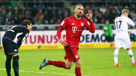 Ribery: “Bayern có thể tái lập cú ăn ba năm 2013”
