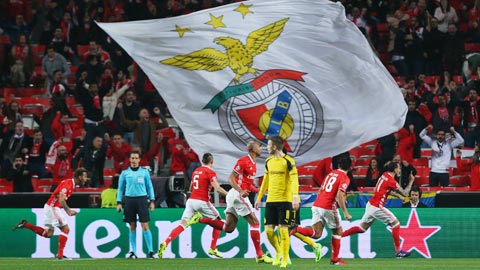 Dẫn trước Dortmund là lợi thế lớn của Benfica