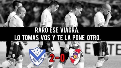 River Plate vẫn thua sấp mặt  trong trận đấu quân của họ dùng Viagra