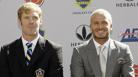 Beckham và cựu tổng giám đốc Lalas của L.A Galaxy