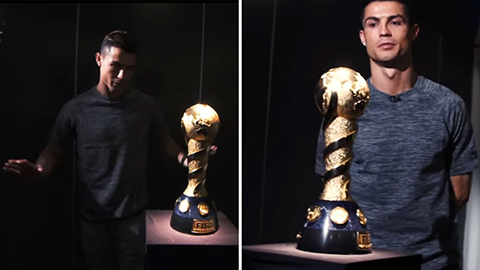 Sợ đen, Ronaldo từ chối chạm vào cúp Confederations