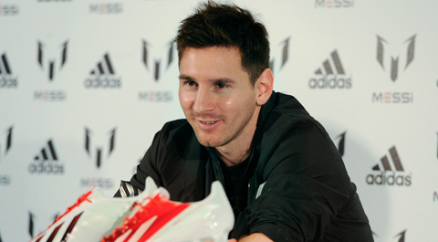 Messi là đối tác của Adidas