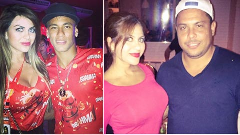 Neymar và “Rô béo” cũng ngây vì tình trước Rossana